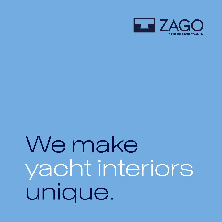 Dettaglio elegante d'interno yacht Zago